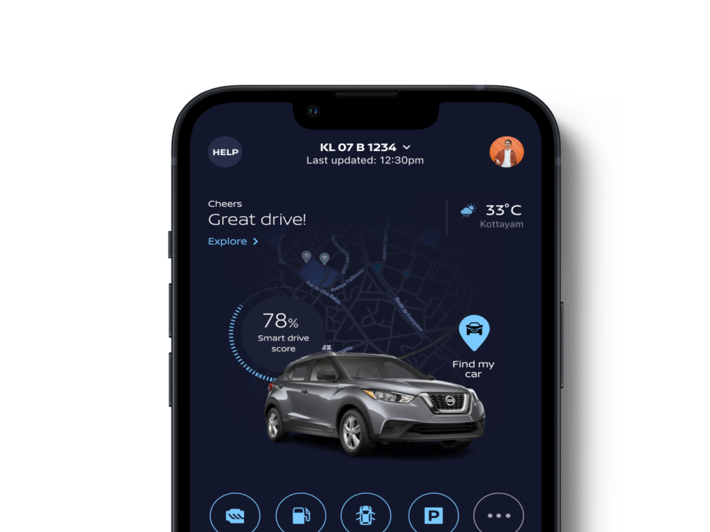 Redesigning connected car app for NISSAN owners